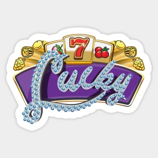 Your Lucky Number Seven Sticker